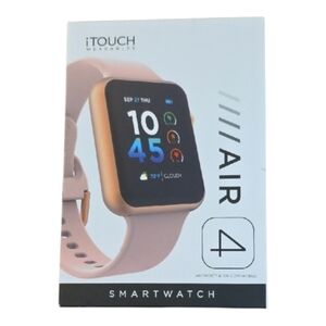 iTouch Wearables Air 4 Smartwatch Rose Gold Pink Band Android iOS Compatible NEW